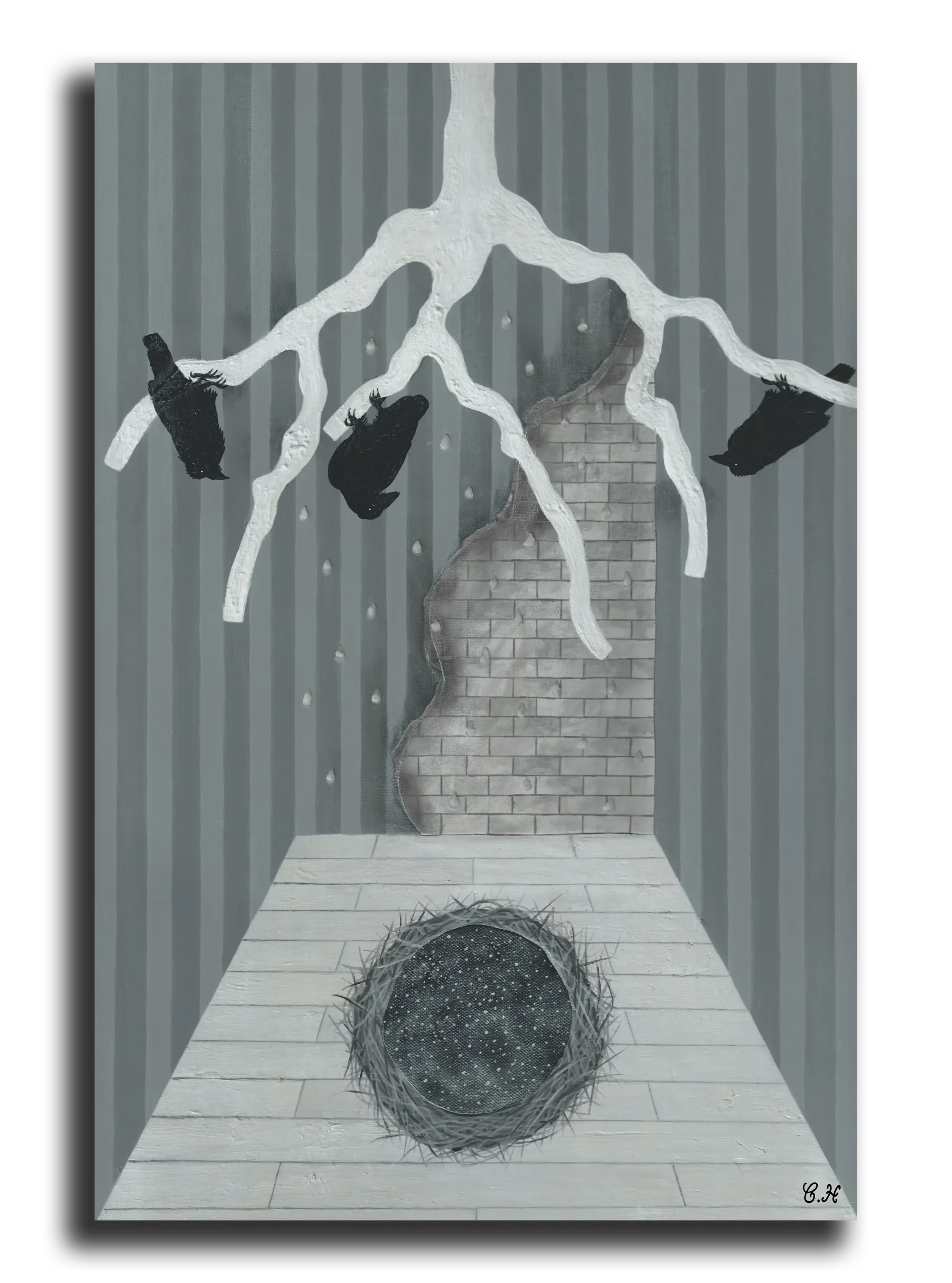Photographie d'art: Epitaph (corbeaux)